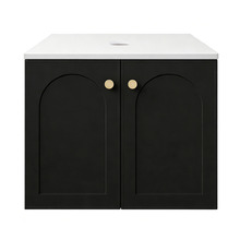Stevie 600mm Wall Hung Single Vanity with Stone Countertop